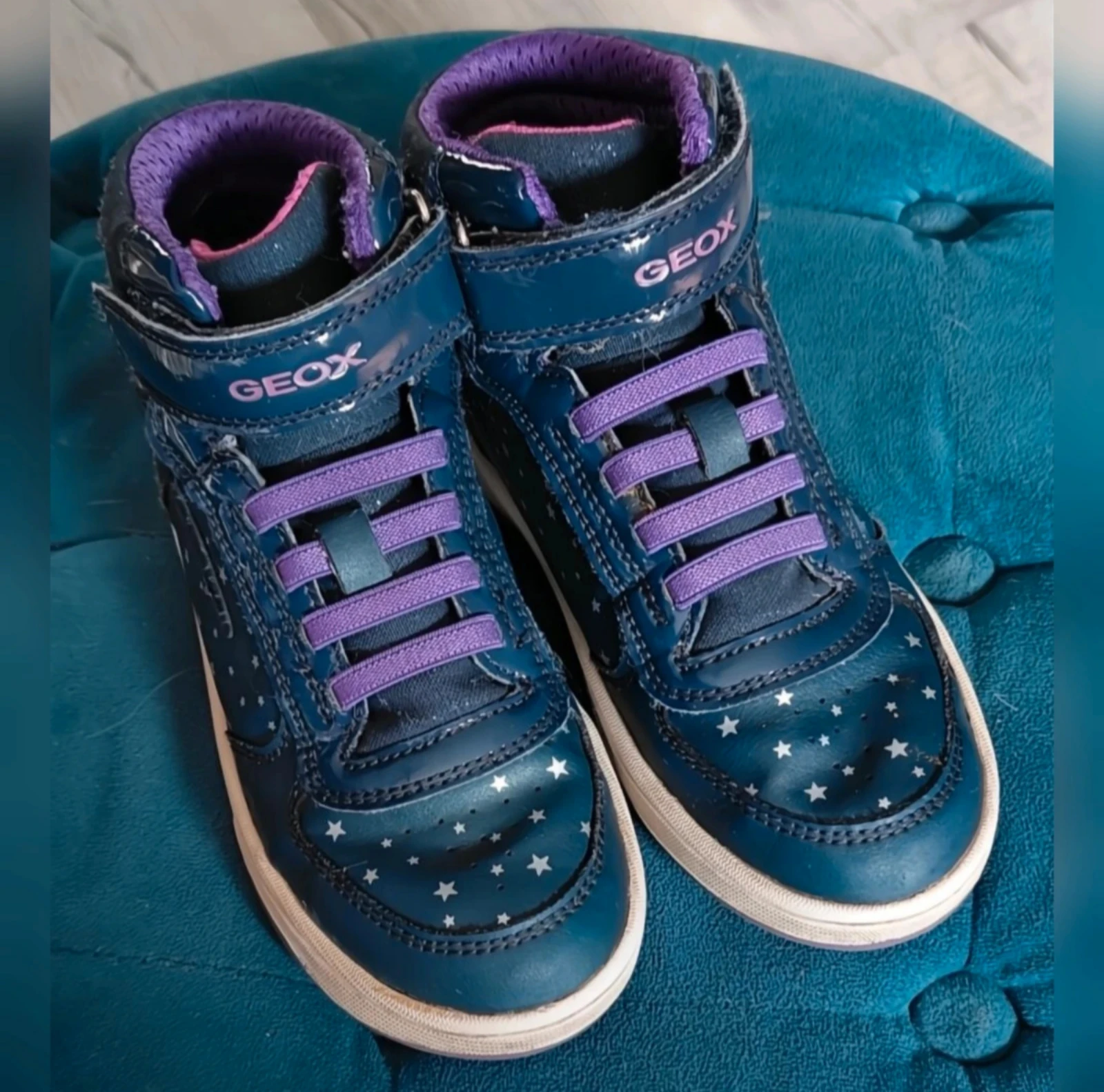 Blue/Purple Geox J Maltin Girl A Sneakers size 31 – photo 4